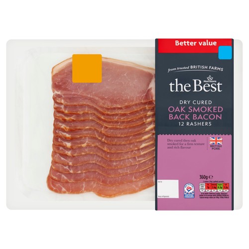 Morrisons the best xl smoked back bacon