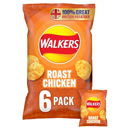 Walkers Roast Chicken Multipack Crisps 