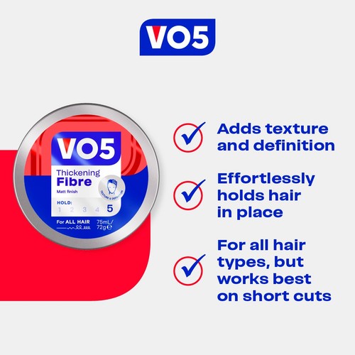 VO5 Matt Fibre Hair Paste 75ml