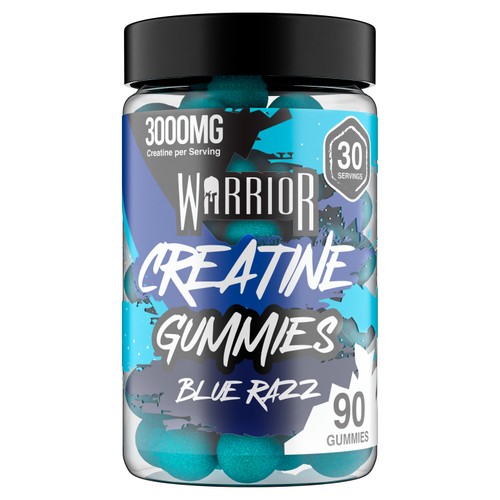 Warrior Creatine Gummies Blue Raspberry 90 Pack