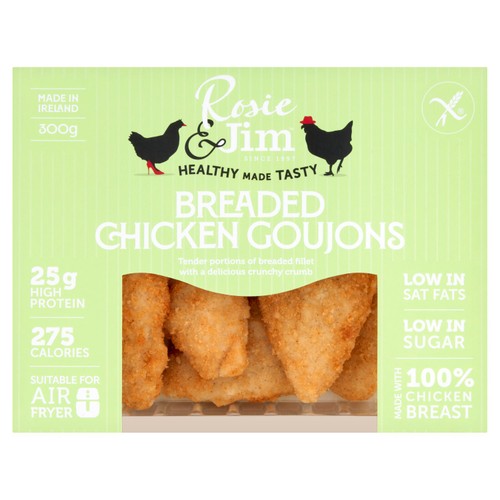 Rosie & Jim Gluten Free Breaded Goujons 300g