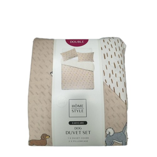 Home Style Easy Care Dog Duvet Set Double
