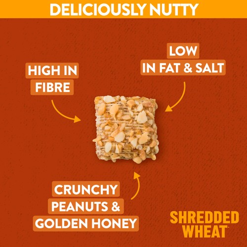 Nestle Shredded Wheat Bitesize Honey & Nut Cereal 500g