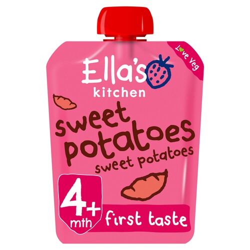 Ella's Kitchen Sweet Potatoes First Tastes Baby Food Pouch 4+ Months 