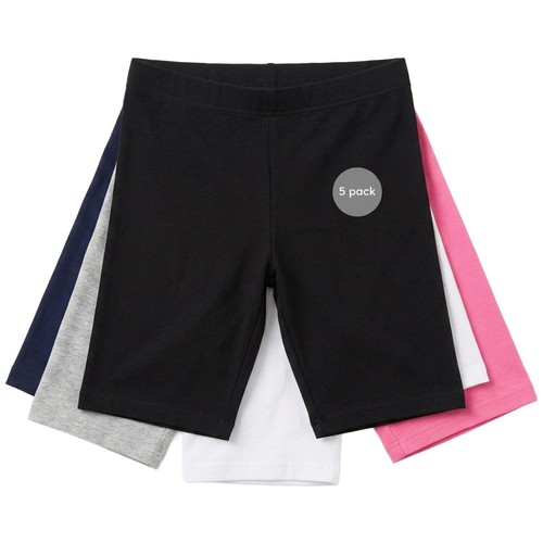 Nutmeg Girl's Size 3-4 Years 5 Pack Cycling Shorts