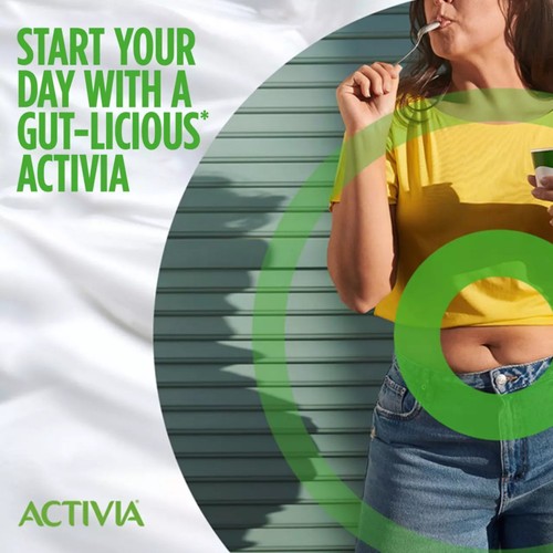 Activia Peach Fat Free Gut Health Fruit Yoghurt