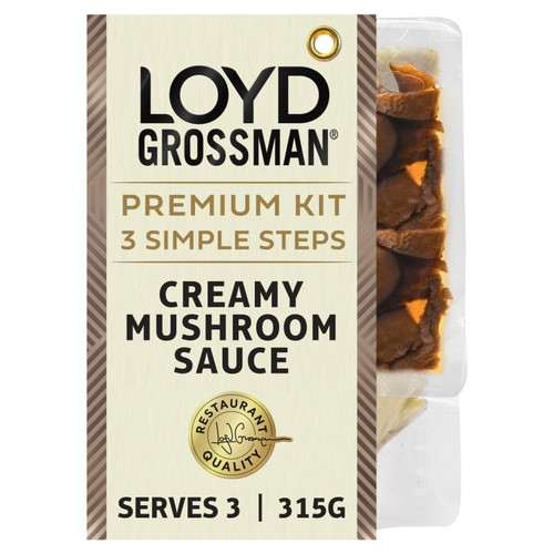 Loyd Grossman Creamy Mushroom Sauce Meal Kit 315g