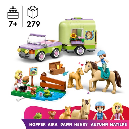 Lego Friends Horse & Baby Foal Trailer 42695