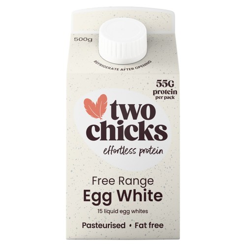 Two Chicks Free Range Egg White 15 Liquid Egg Whites