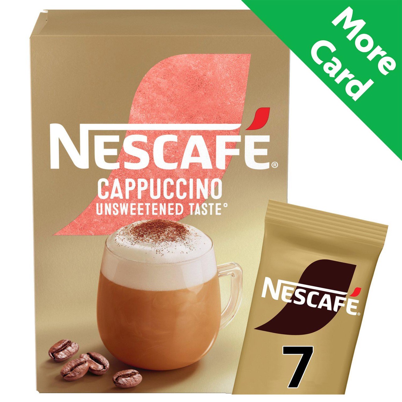 Nescafe Cappuccino Unsweetened Instant Coffee 7 Sachets
