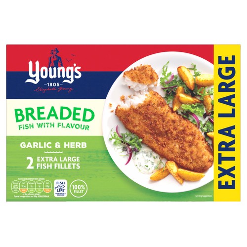 Youngs garlic herb fish fillets