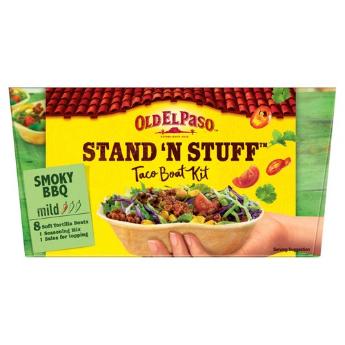 Old El Paso Stand 'N' Stuff Smoky BBQ Taco Boat Kit 350g
