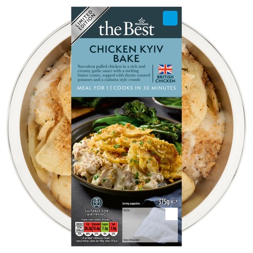 Morrisons The Best Garlic & Black Pepper Chicken Kyiv Bake 