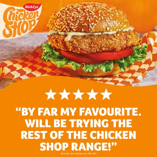 Birds Eye Chicken Shop 2 Ultimate Breaded Chicken Fillet Burgers 227g