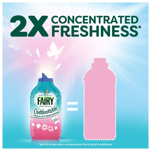 Fairy Outdoorable Cherry Blossom & Nordic Cotton 60 Washes 840ml 