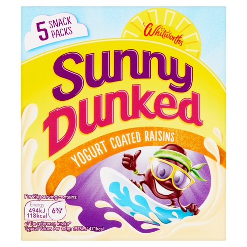 Whitworths sunny yogurt coated raisins