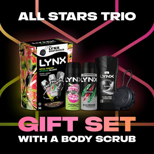 Lynx Trio All Stars Bodyscrub Gift Set