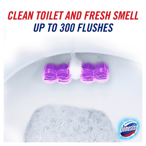 Domestos Power 5 Lavender Toilet Rim Block 2pc