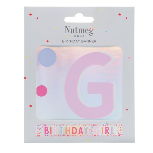 Nutmeg birthday girl banner