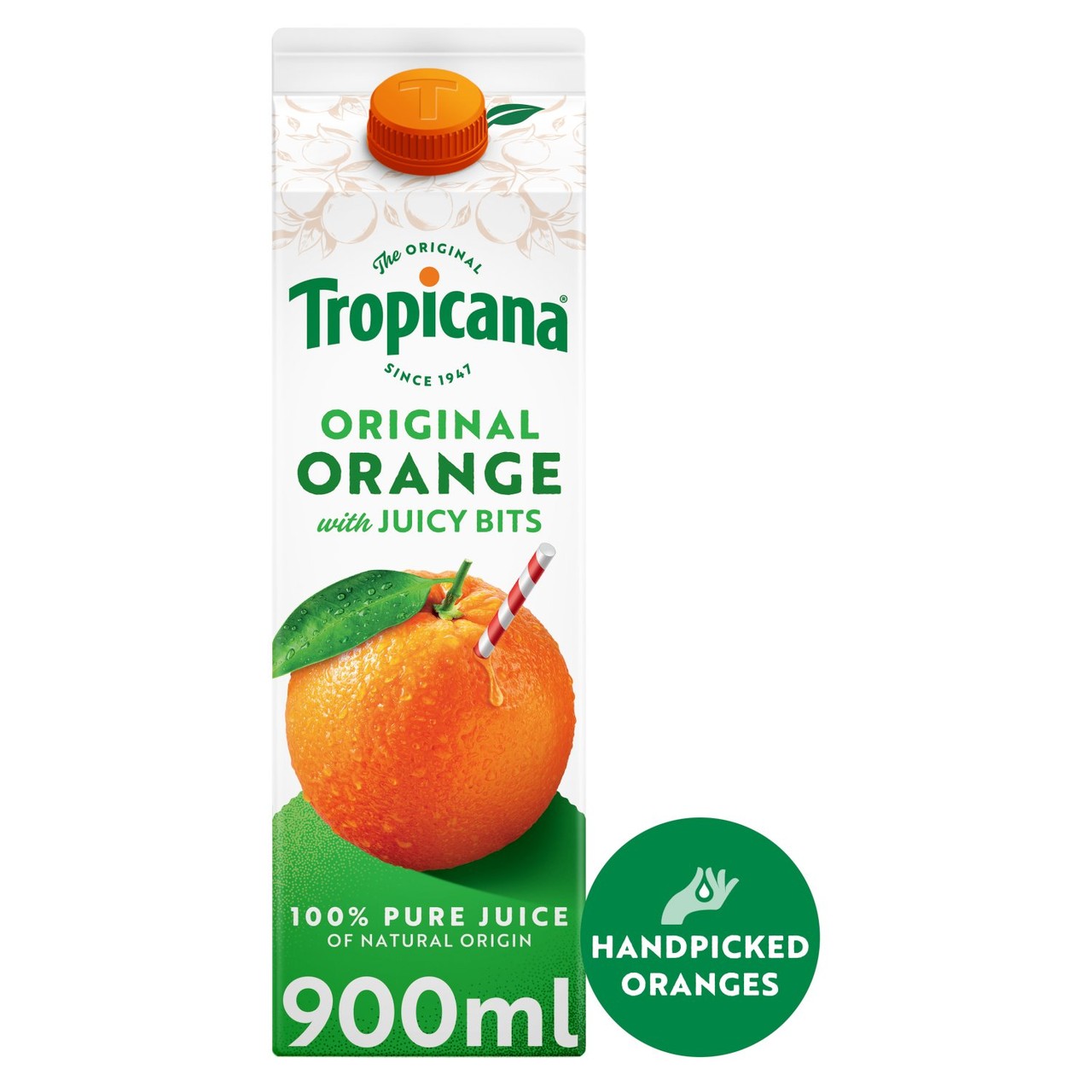 Tropicana Original Orange Fruit Juice With Juicy Bits 900ml