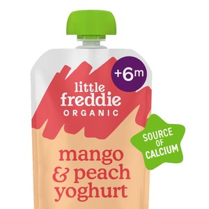 Little Freddie Organic Prune Yoghurt with Oats Baby Food Pouch 6+ Months