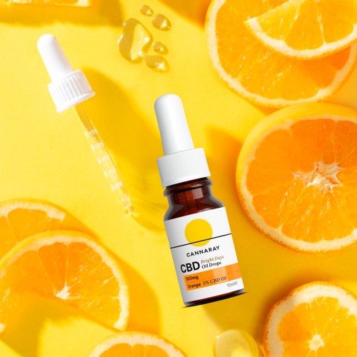 Cannaray Bright Days CBD Oil Drops Orange 10ml