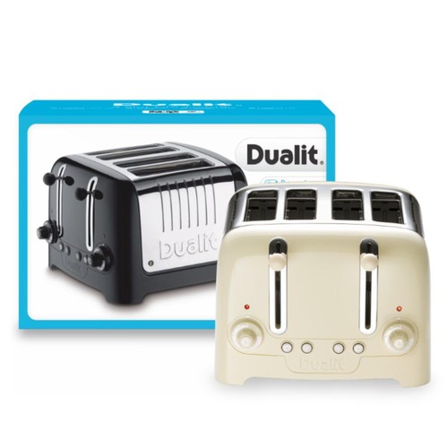 Dualit 4 Slot Lite - Toaster Gloss Cream