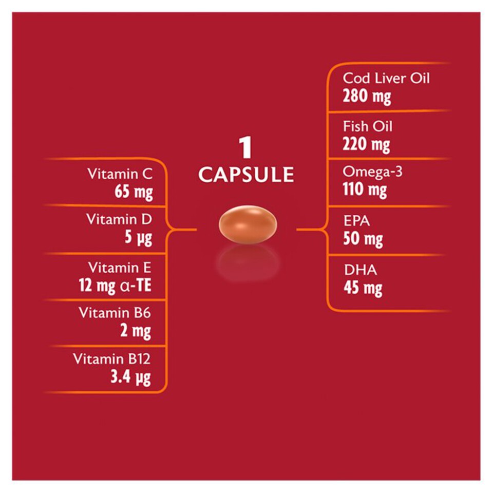 Seven Seas Cod Liver Oil Plus Multivitamins Omega3 Fish Oil 90