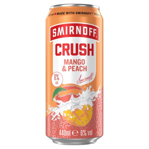 Smirnoff Crush Mango And Peach 440ml