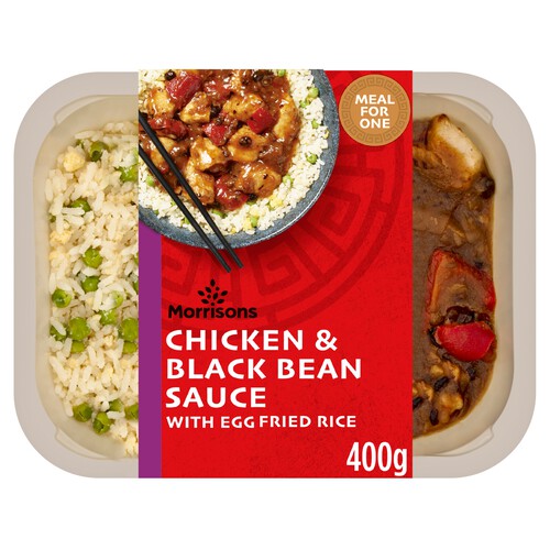 Morrisons Chicken & Black Bean Sauce & Rice