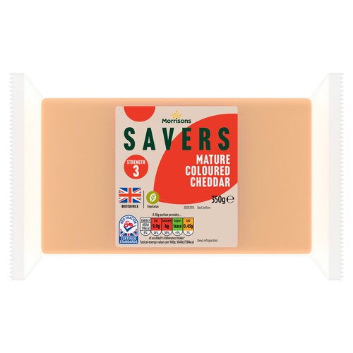 Morrisons Savers Mature Coloured Cheddar 