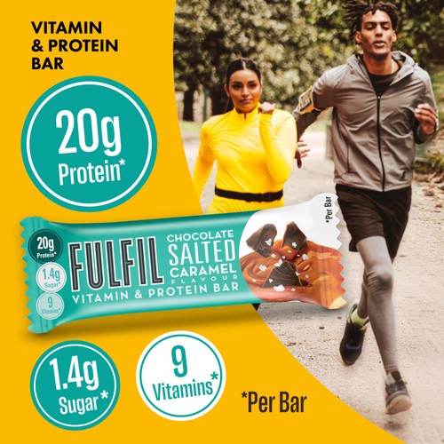 Fulfil Chocolate Salted Caramel Flavour Vitamin & Protein Bar 55g