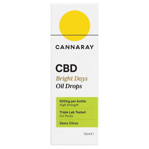 Cannaray Cbd Bright Days Oil Drops