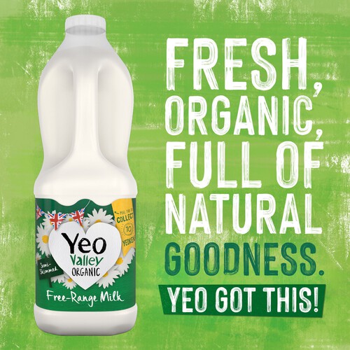 Yeo Valley Organic Fresh Semi Skimmed Milk 