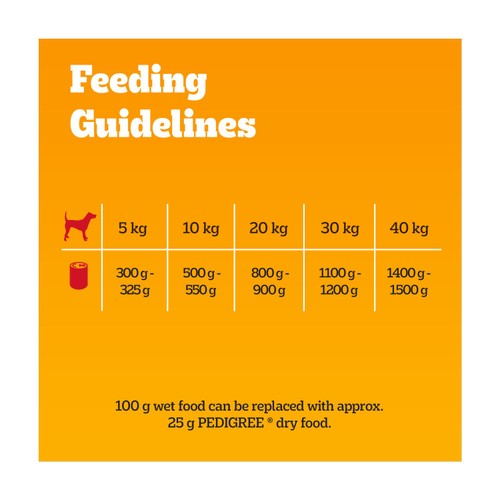 PEDIGREE Senior Wet Dog Food Mixed Selection in Loaf 6 x 400g Tin Cans