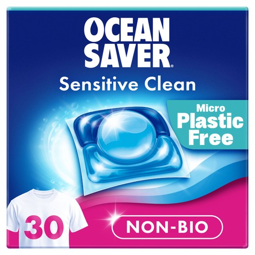 Oceansaver Sensitive Non-Bio Washing Capsules Sea Salt 30 Pack