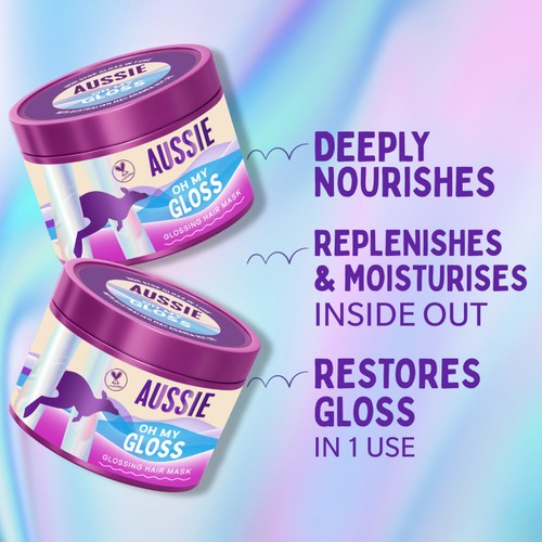 Aussie Oh My Gloss Glossing Hair Mask 500ml