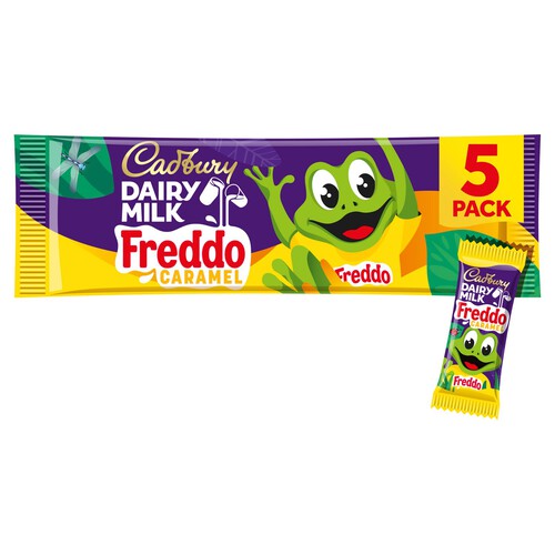 Cadbury Dairy Milk Freddo Caramel Chocolate Bar 5 Pack Multipack