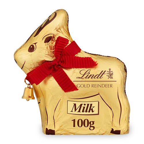 Lindt Milk Chocolate Gold Reindeer