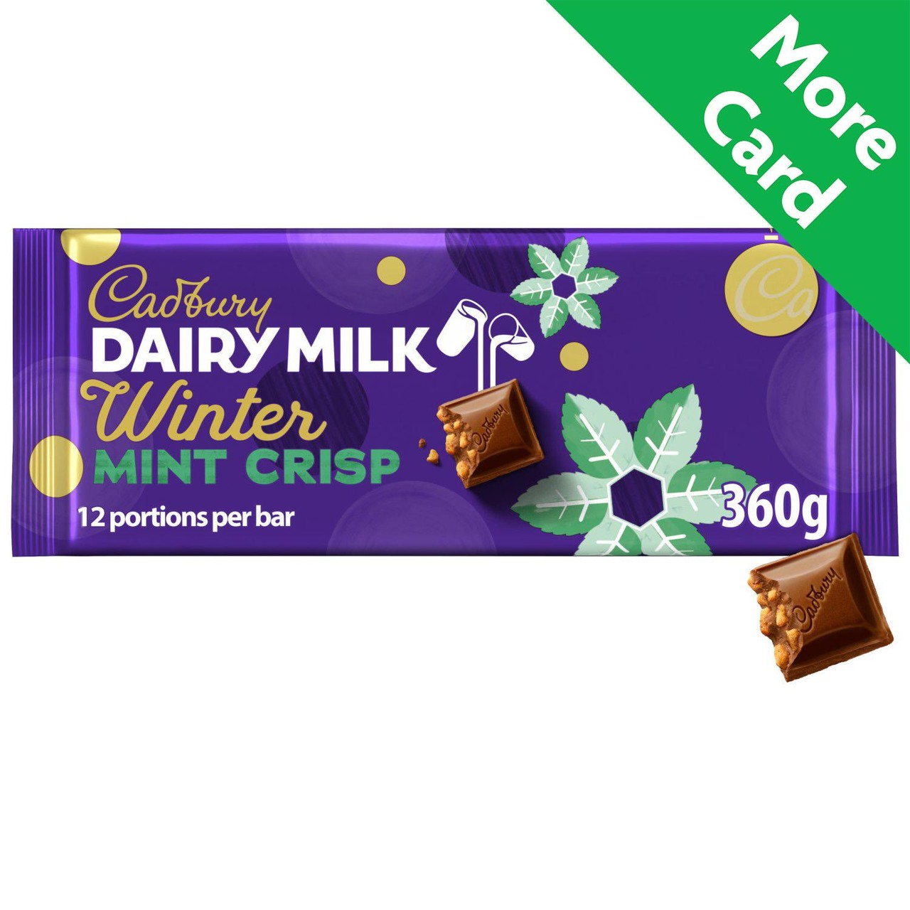 Cadbury Dairy Milk Winter Mint Crisp Chocolate Bar