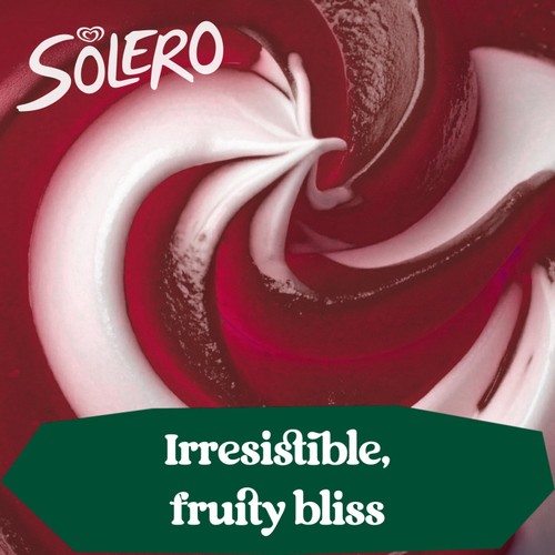 Solero Berry Bliss Ice Cream Sticks 3 x 90ml