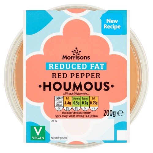 Morrisons red pepper houmous