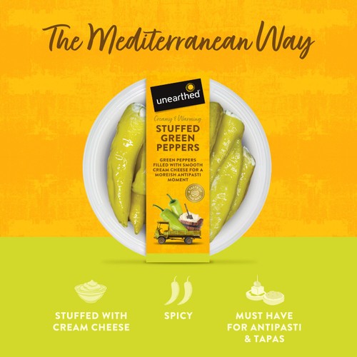 Unearthed Stuffed Green Peppers 150g