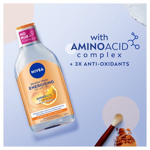 NIVEA Energy Micellar Water Make-Up Remover with Vitamin C