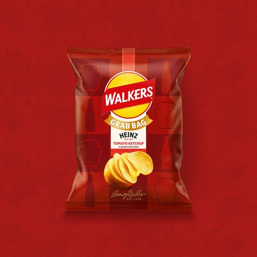 Walkers Heinz Tomato Ketchup Crisps    45g