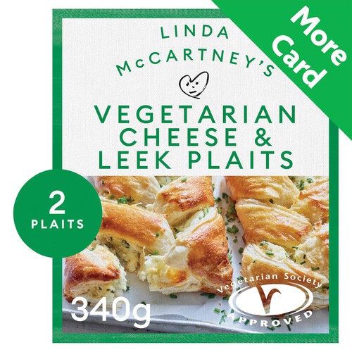 Linda McCartney's Cheese Leek & Red Onion Plaits