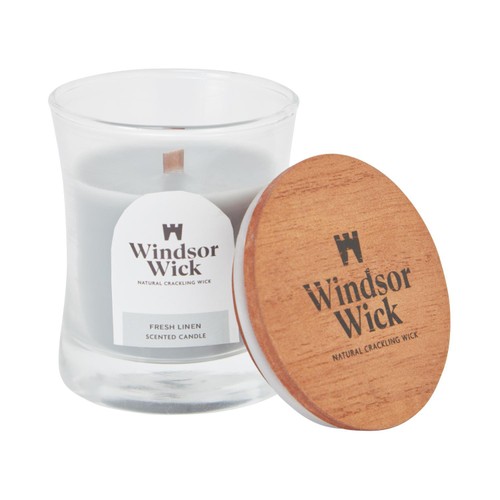 Home Style Windsor Wick Cracking Wooden Wick Mini Candle-Fresh Linen