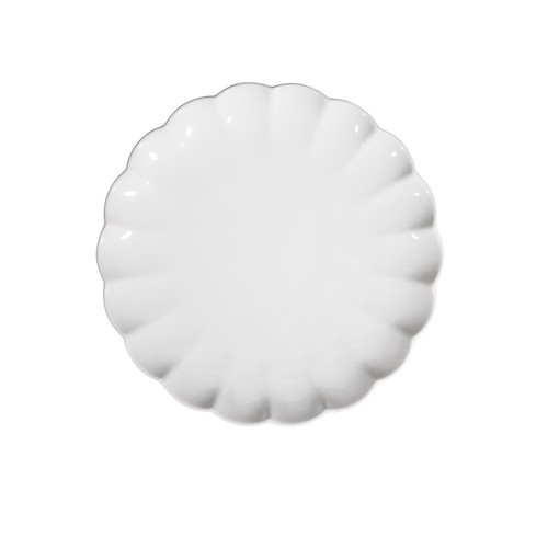 Nutmeg Home White Scallop Dinnerware 12pc Box Set