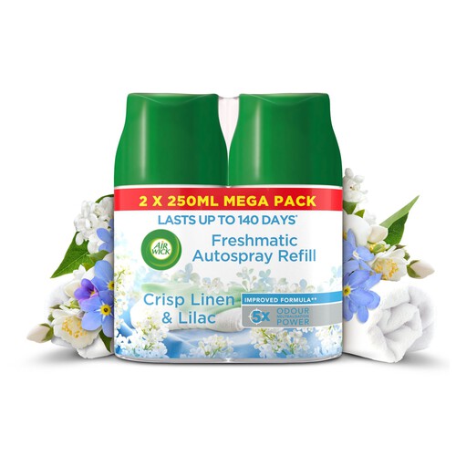 Air Wick Freshmatic Twin Refill Crisp Cotton & Peony