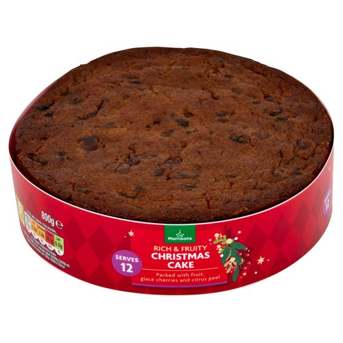 Morrisons Rich & Fruity Christmas Cake Serves 12 800g